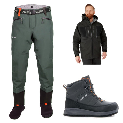 Guideline Laxa Waist Waders Felt Sole Boots and Jacket Offer - John Norris