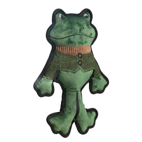 House of Paws Green Tweed Frog Dog Toy John Norris