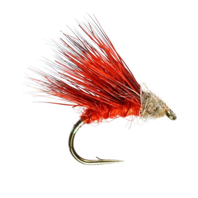 Hot Orange Sedgehog Flies