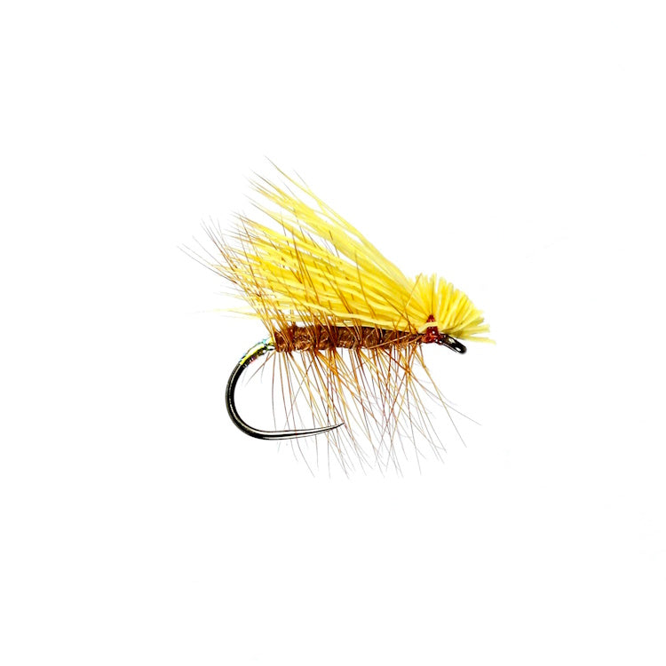 Caledonia Elkwing Caddis Winged Dry Barbless Fly