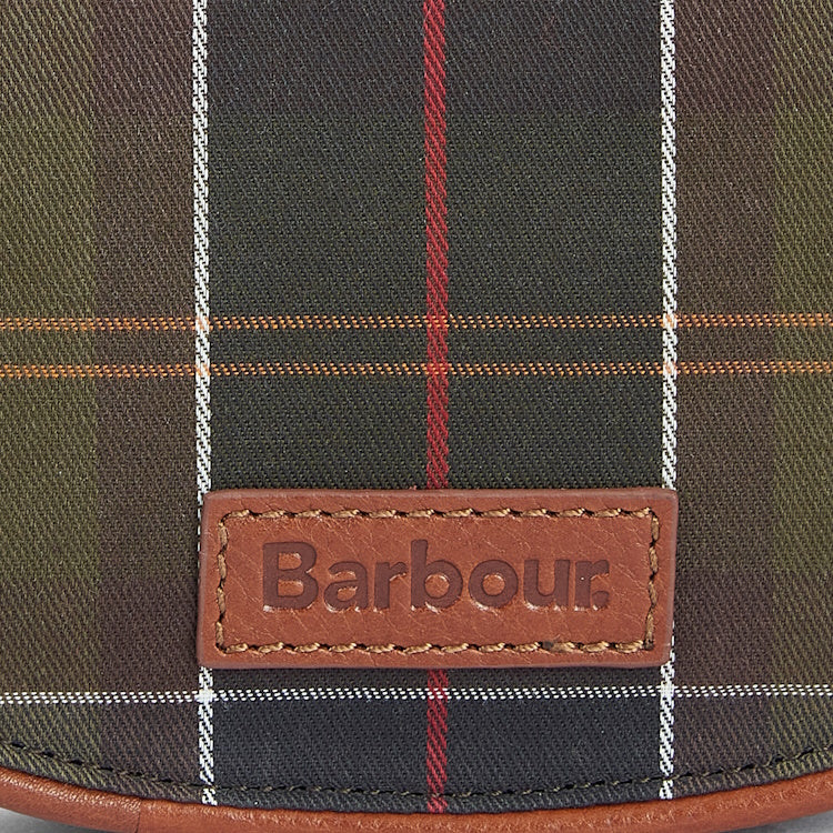 Barbour Ladies Katrine Leather Saddle Bag - Classic Tartan