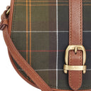 Barbour Ladies Katrine Leather Saddle Bag - Classic Tartan