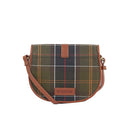 Barbour Ladies Katrine Leather Saddle Bag - Classic Tartan