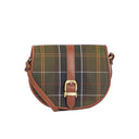 Barbour Ladies Katrine Leather Saddle Bag - Classic Tartan