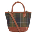 Barbour Ladies Katrine Leather Tote Bag - Classic Tartan