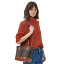 Barbour Ladies Katrine Leather Tote Bag - Classic Tartan