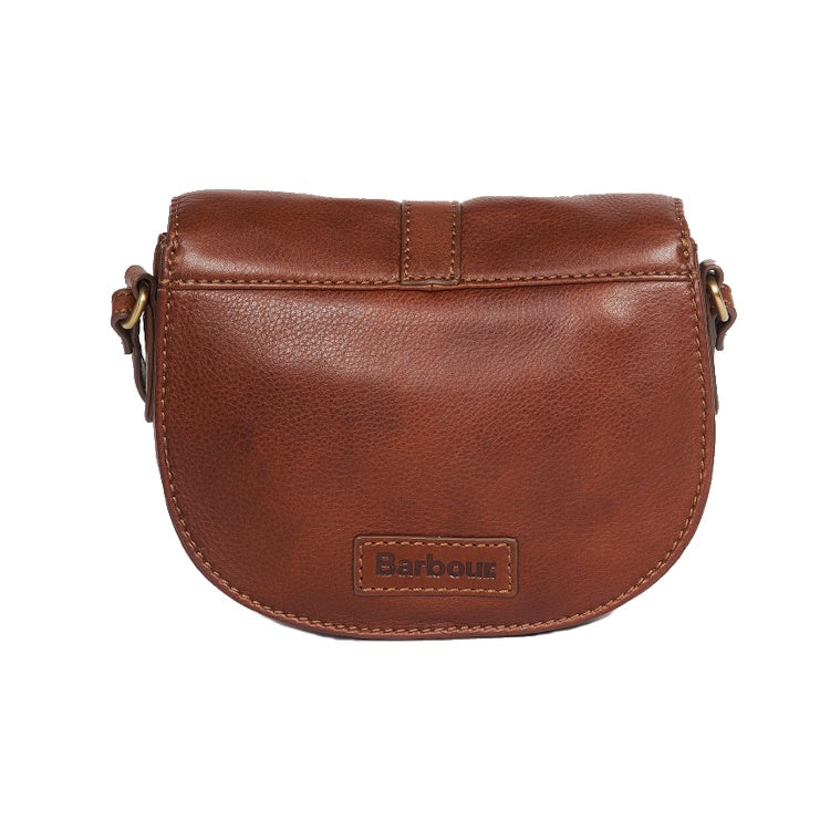 Barbour Ladies Laire Leather Saddle Bag - Brown