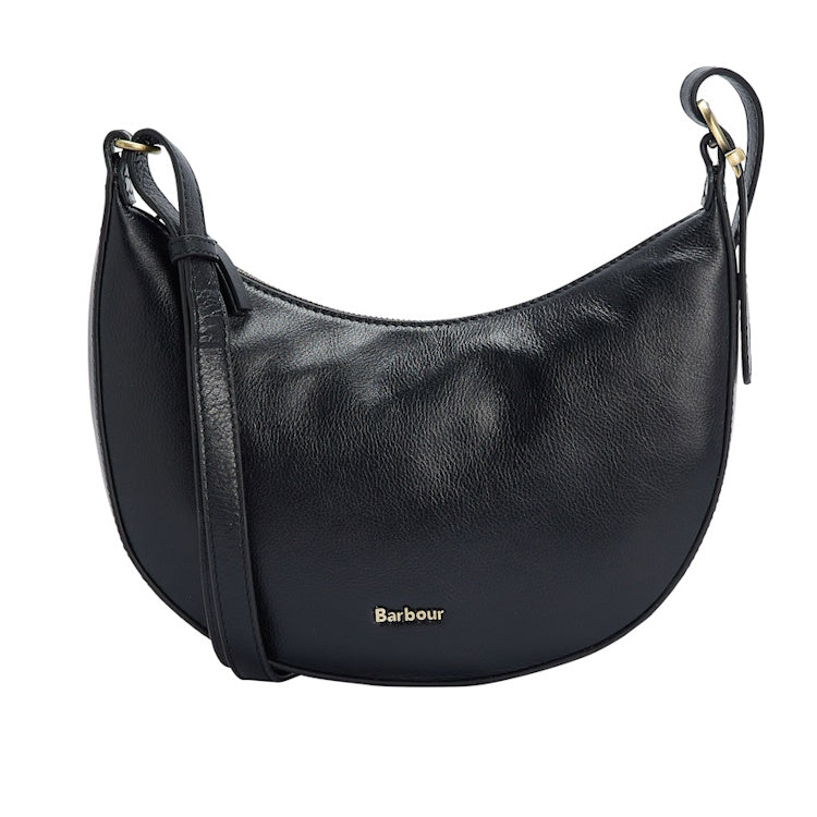 Barbour Laire Leather Sling Bag - Black