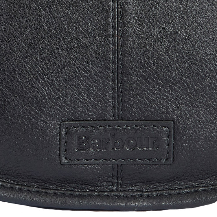 Barbour Laire Medium Leather Saddle Bag - Black