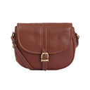 Barbour Laire Medium Leather Saddle Bag - Brown