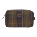 Barbour Tartan and Leather Washbag - Classic Tartan