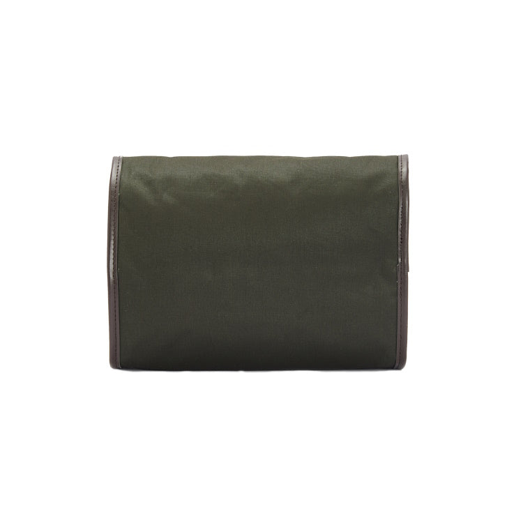 Barbour Wax Hanging Washbag - Olive