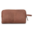 Hoggs of Fife Monarch Leather Wash Bag - Hazelnut