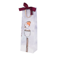 Wrendale Designs Bottle Christmas Gift Bag - A Little Red Robin