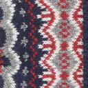 Barbour Case Fair Isle Beanie - Blue Granite