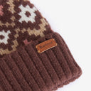 Barbour Ladies Claudia Fairisle Beanie - Chocolate