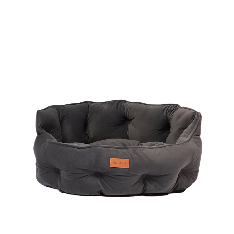 Joules Chesterfield Pet Bed - Grey