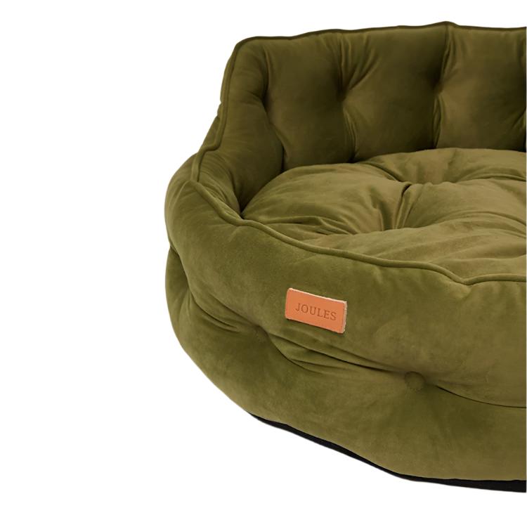 Joules Chesterfield Pet Bed - Khaki