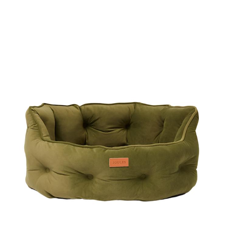 Joules Chesterfield Pet Bed - Khaki