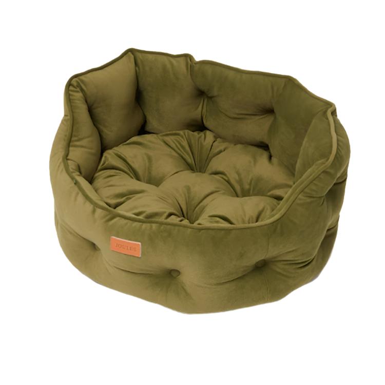 Joules Chesterfield Pet Bed - Khaki