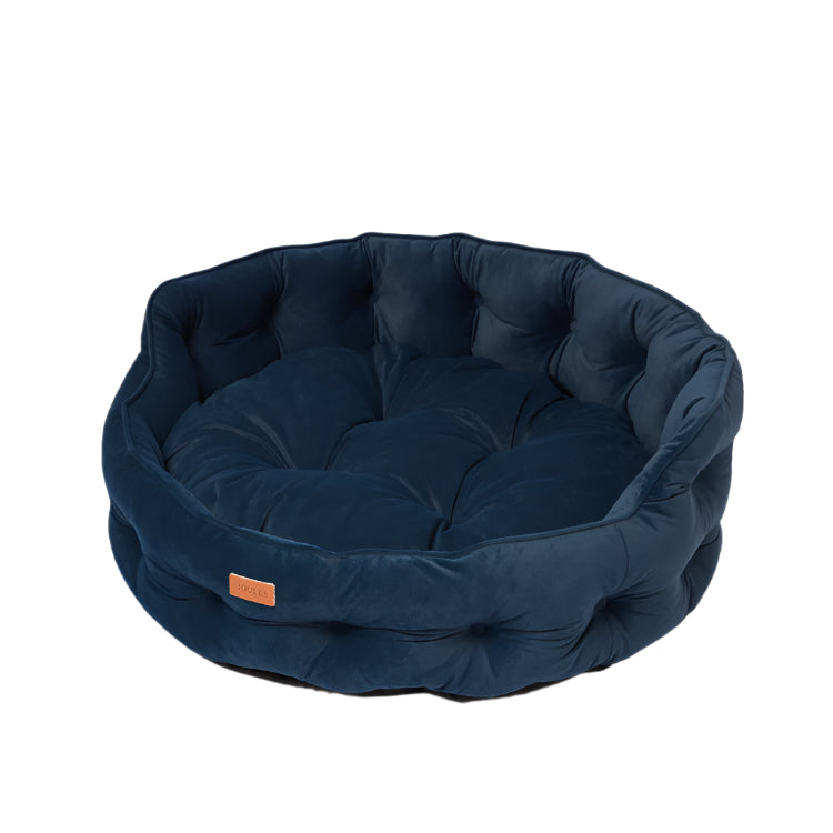 Joules Chesterfield Pet Bed - Navy