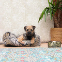 Morris and Co Square Dog Bed - Acanthus Print