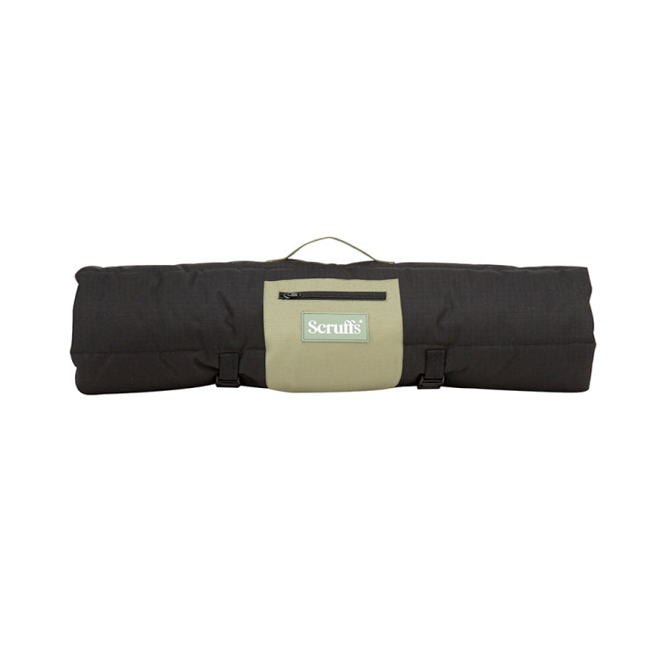 Scruffs Expedition Roll Up Travel Dog Bed - Khaki Green