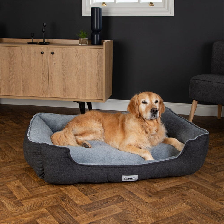 Scruffs Harvard Dog Box Bed - Graphite Grey