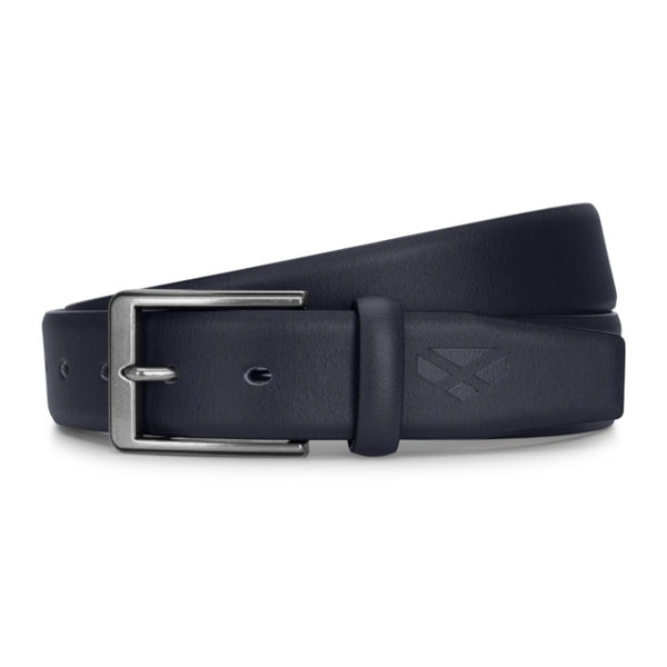 Hoggs of Fife Feather Edge Leather 35mm Belt - Black