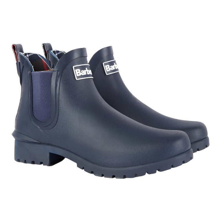 Barbour Ladies Wilton Wellington Boots - Navy