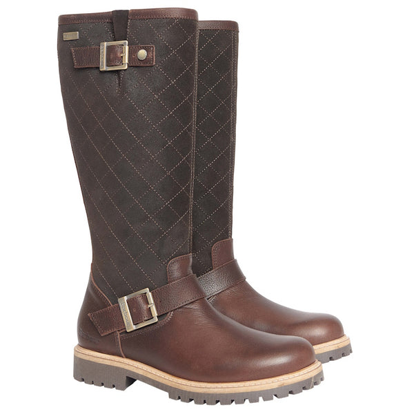 Barbour Ladies Willow Tall Boot - Dark Brown