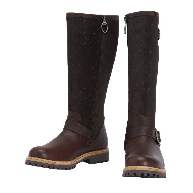 Barbour Ladies Willow Tall Boot - Dark Brown