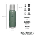 Stanley Artisan Thermal Bottle 1.0L - Hammertone Green