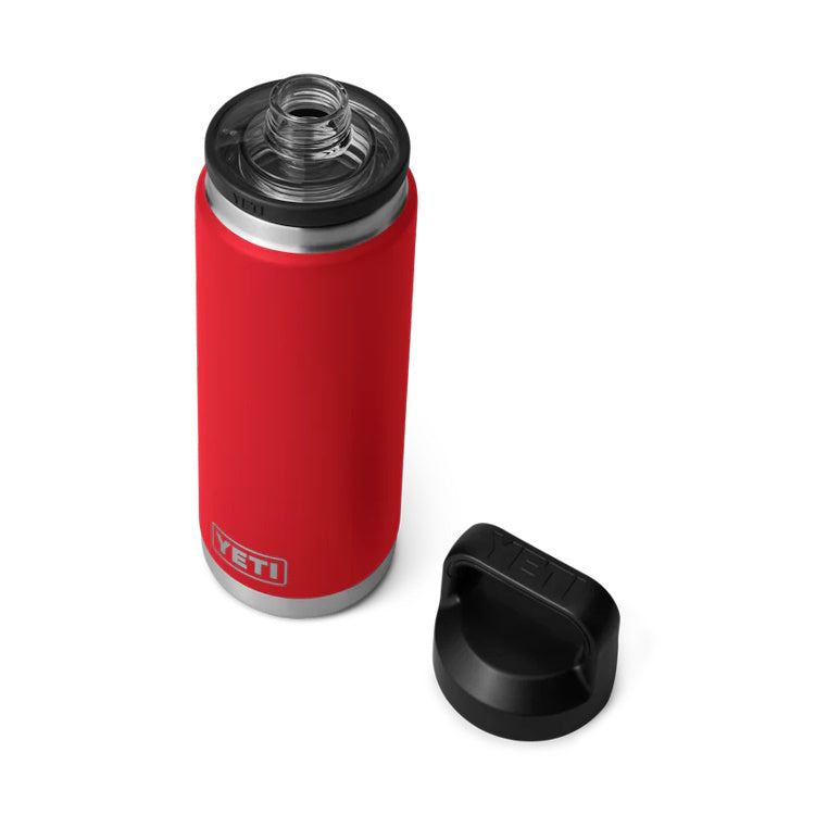 Yeti Rambler 26oz Insulated Bottle with Chug Cap - Rescue Red