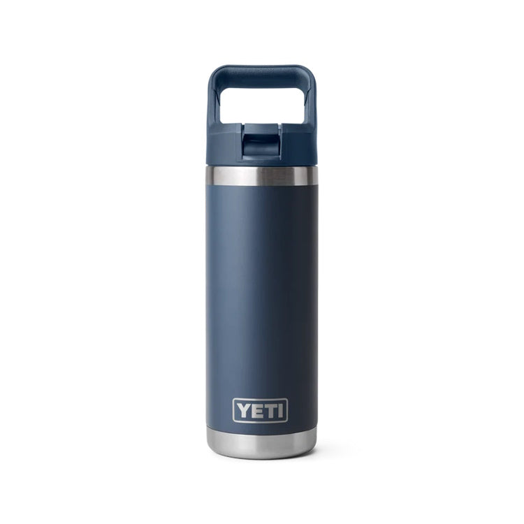 Yeti Rambler 18oz Insulated Bottle with Colour Matched Straw Cap - Navy