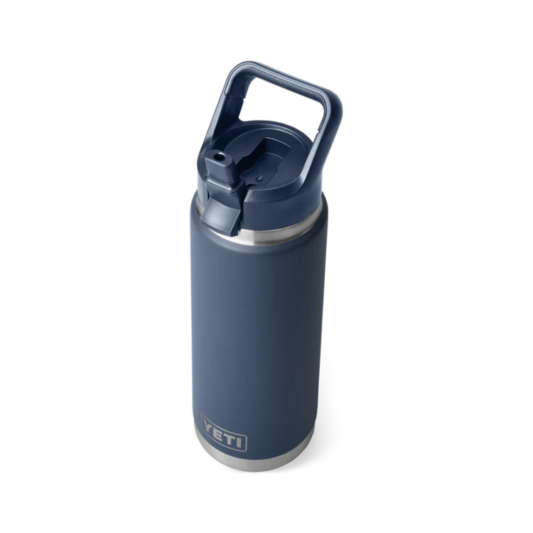 Yeti Rambler 26oz Insulated Bottle with Colour Matched Straw Cap - Navy