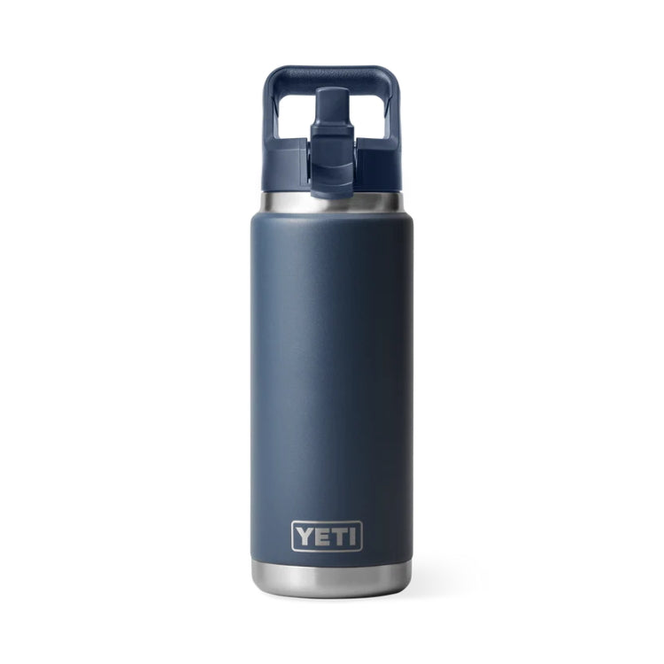 Yeti Rambler 26oz Insulated Bottle with Colour Matched Straw Cap - Navy