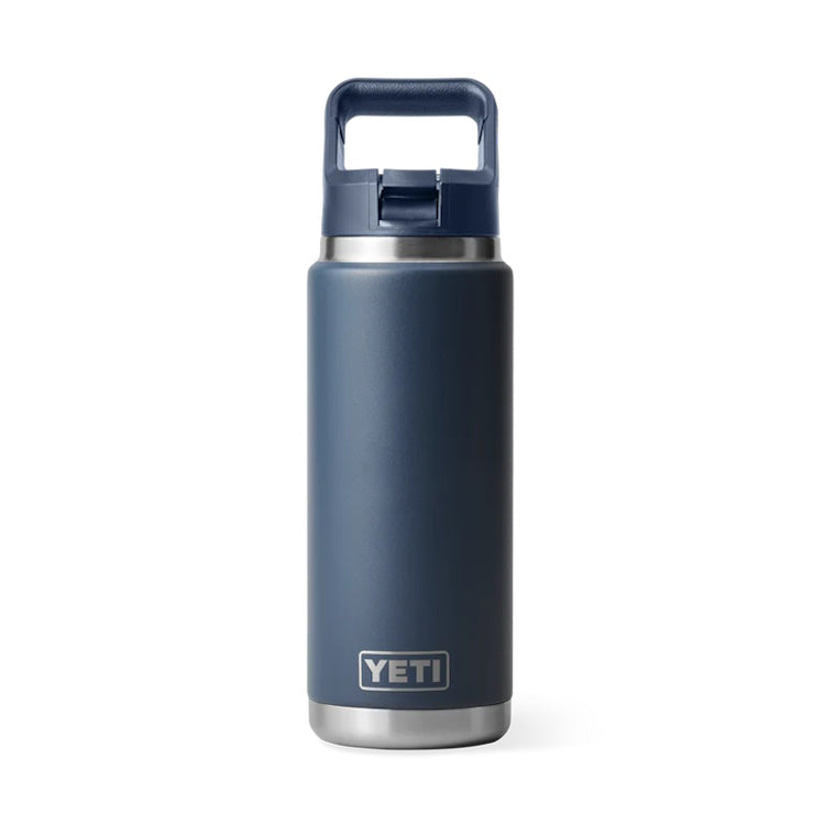 Yeti Rambler 26oz Insulated Bottle with Colour Matched Straw Cap - Navy