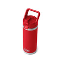 Yeti Rambler 18oz Insulated Bottle with Colour Matched Straw Cap - Rescue Red