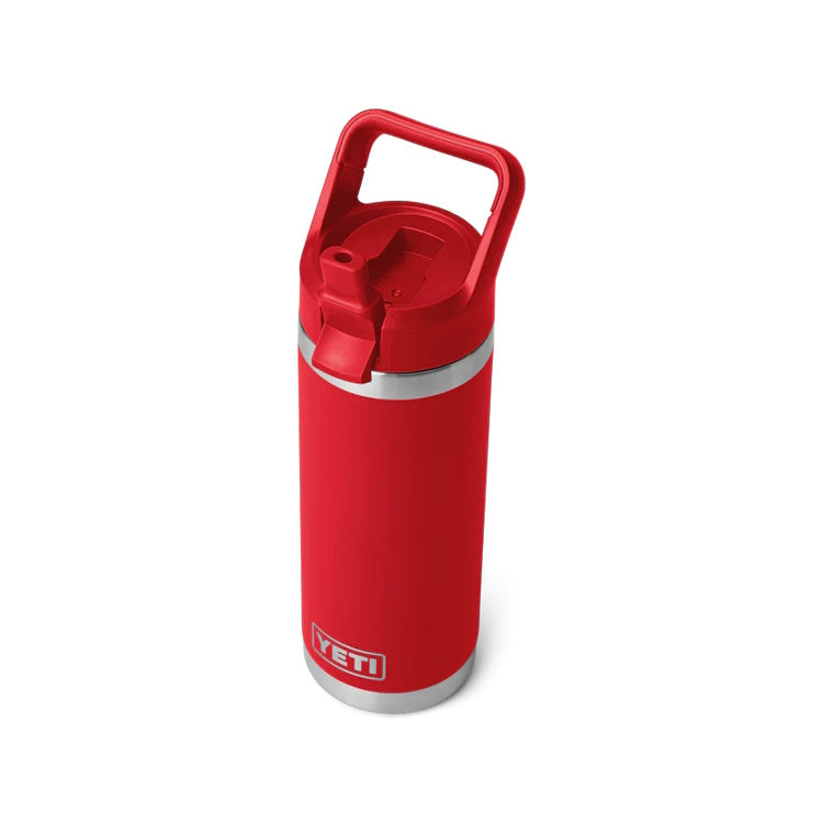 Yeti Rambler 18oz Insulated Bottle with Colour Matched Straw Cap - Rescue Red