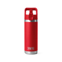 Yeti Rambler 18oz Insulated Bottle with Colour Matched Straw Cap - Rescue Red