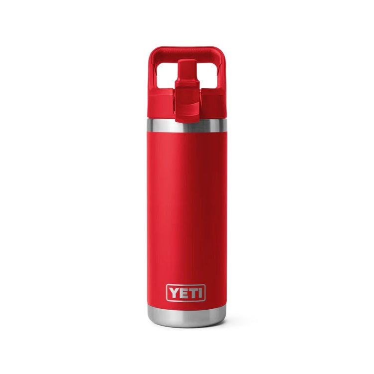 Yeti Rambler 18oz Insulated Bottle with Colour Matched Straw Cap - Rescue Red