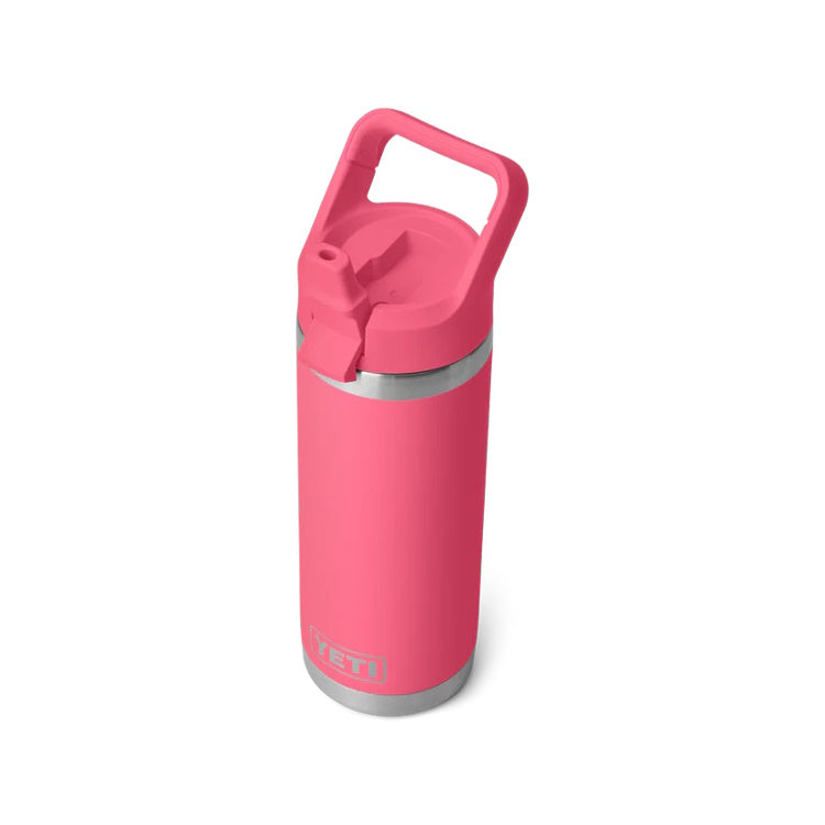 Yeti Rambler 18oz Insulated Bottle with Straw Cap - Tropical Pink