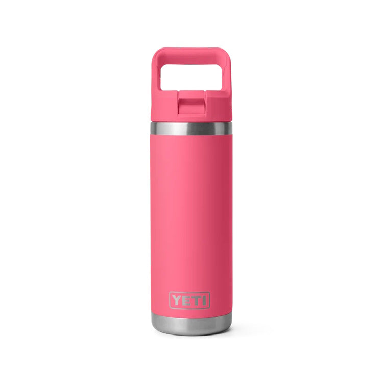 Yeti Rambler 18oz Insulated Bottle with Straw Cap - Tropical Pink