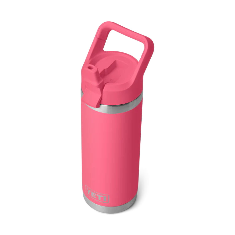 Yeti Rambler 18oz Insulated Bottle with Straw Cap - Tropical Pink