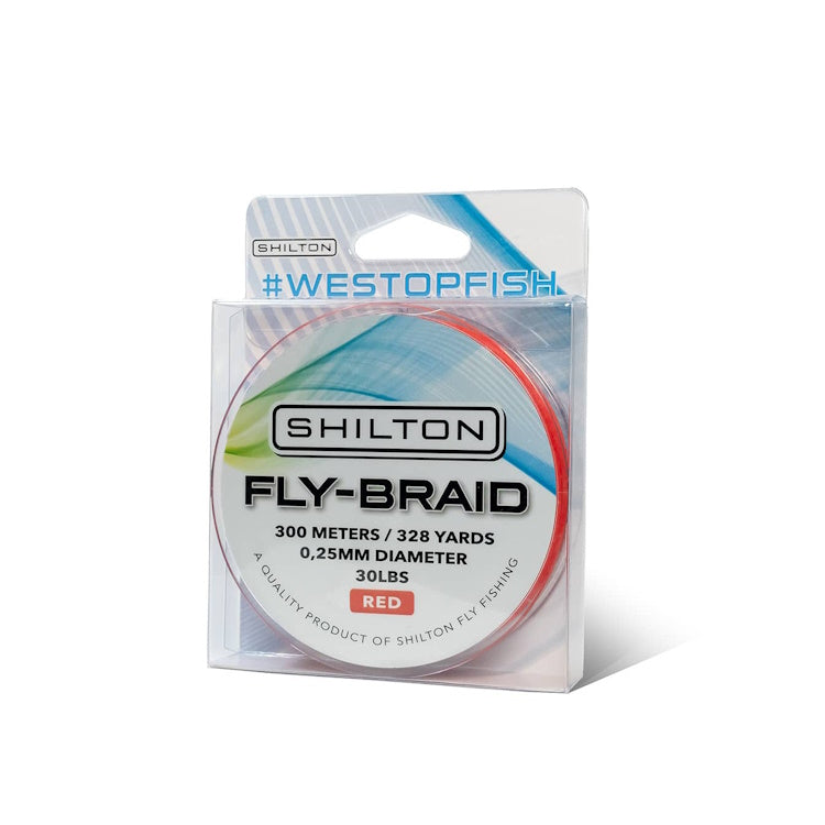 Shilton Fly Braid - Red - 300m 30lbs 0.25