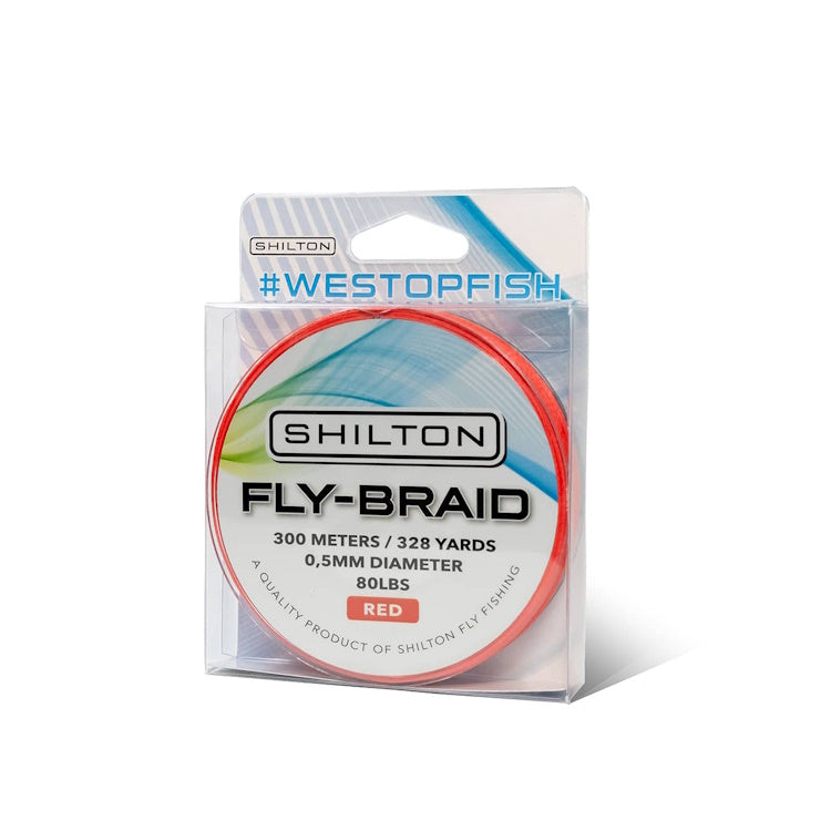 Shilton Fly Braid - Red - 300m 80lbs 0.5mm