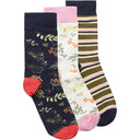 Barbour Ladies Woodland Sock Gift Set - Multi