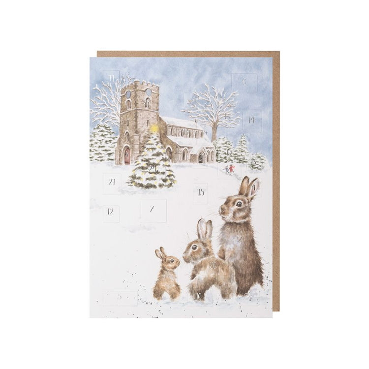 Wrendale Designs A5 Advent Calendar Card - Silent Night