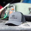 Skwala Icon Mid Trucker Cap - Charcoal/Black